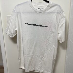 Uniqlo White Graphic T-Shirt